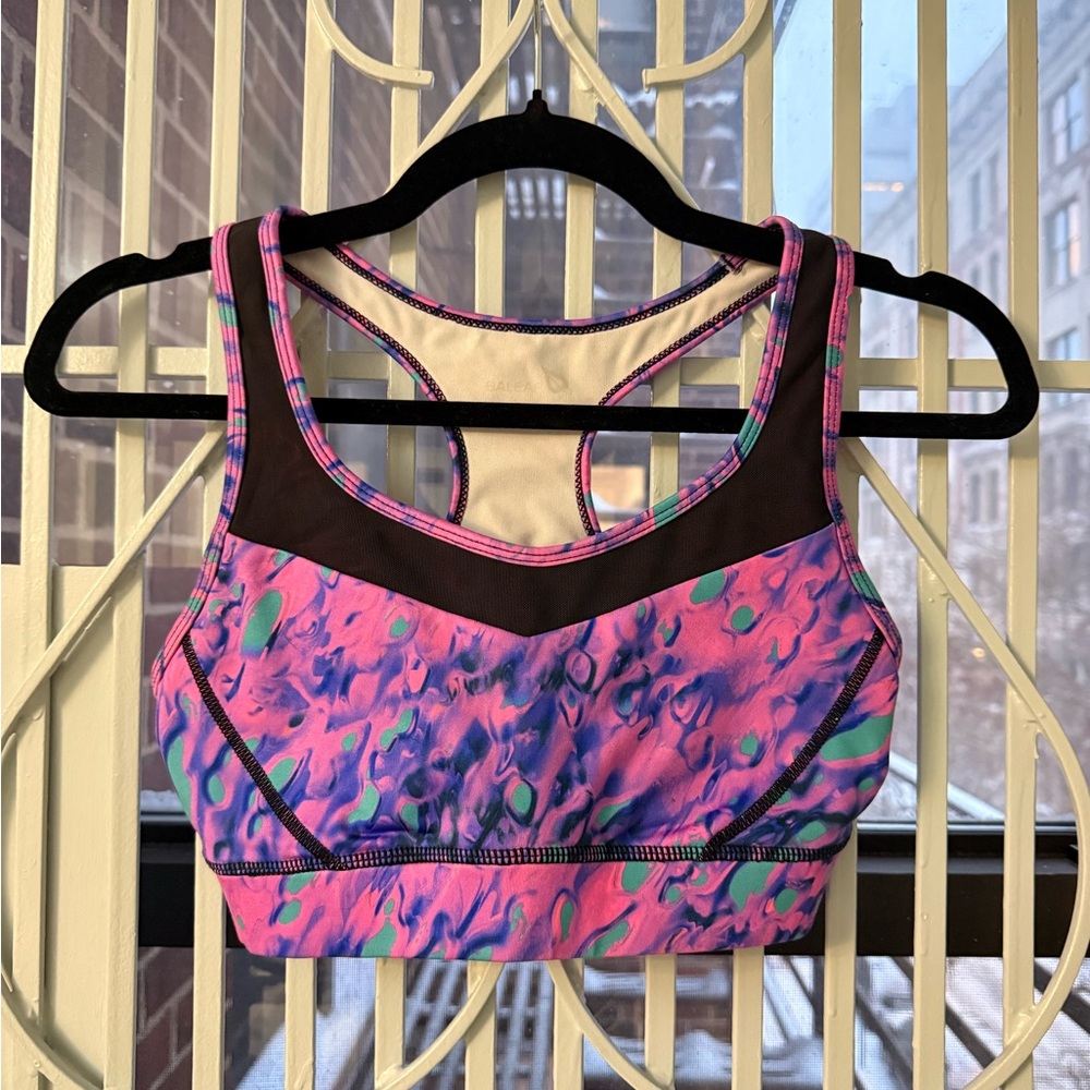Baleaf Pink and Purple Sports Bra